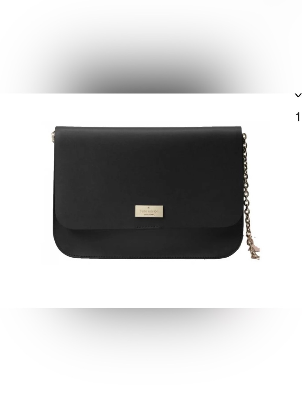 Kate Spade Black Leather Crossbody Clutch
